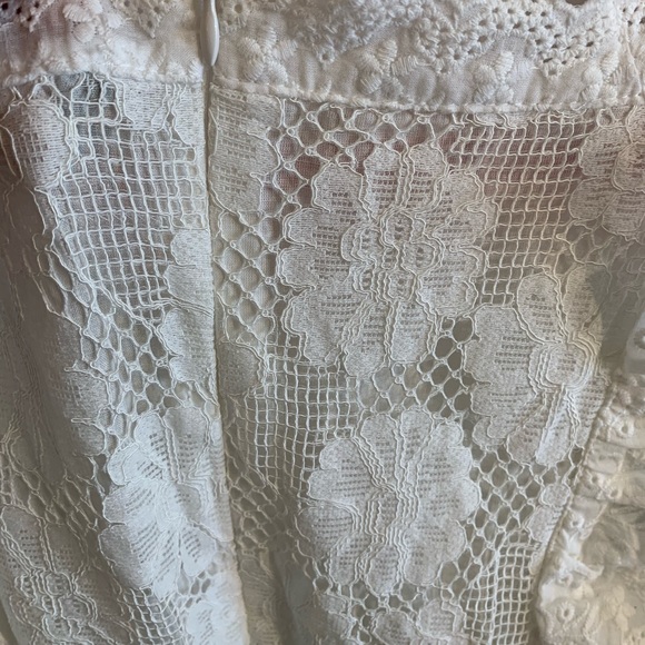 White eyelet lace mini dress - Picture 8 of 13